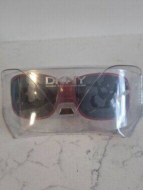 Red DKNY, Donna Karan New York Sunglasses with Case